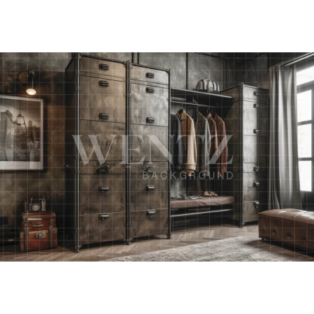 Fundo Fotográfico em Tecido Quarto do Papai / Backdrop 3394