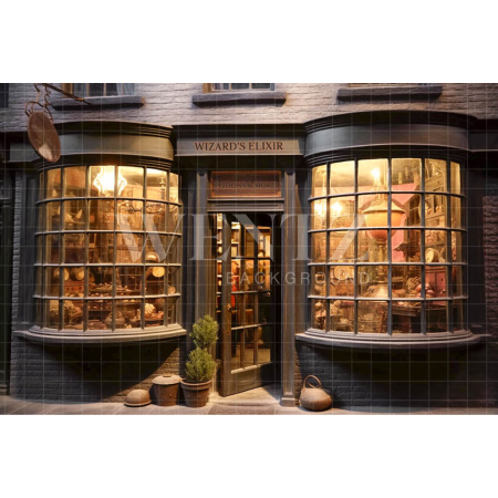 Fundo Fotográfico em Tecido Loja de Poções / Backdrop 3465