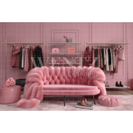 Fundo Fotográfico em Tecido Loja de Grife / Backdrop 3521