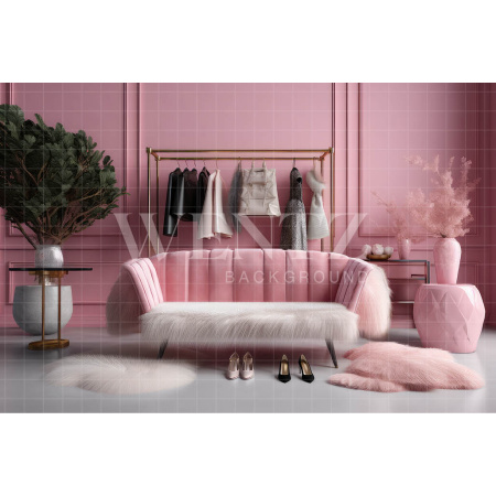 Fundo Fotográfico em Tecido Loja de Grife / Backdrop 3522