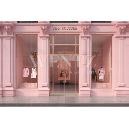 Fundo Fotográfico em Tecido Fachada de Loja de Grife / Backdrop 3523