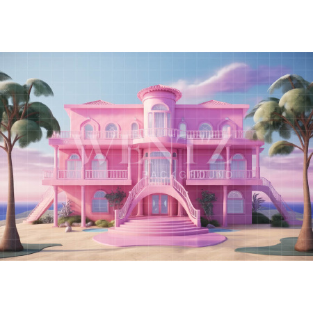 Fundo Fotográfico em Tecido Casa de Praia / Backdrop 3526