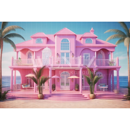 Fundo Fotográfico em Tecido Casa de Praia / Backdrop 3527