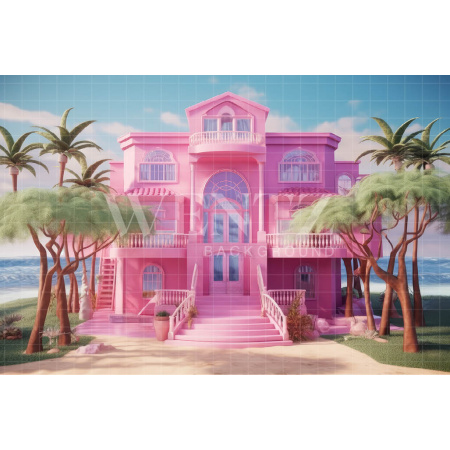 Fundo Fotográfico em Tecido Casa de Praia / Backdrop 3529