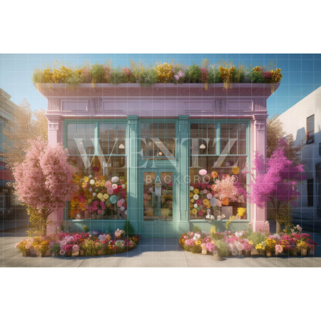 Fundo Fotográfico em Tecido Floricultura Candy / Backdrop 3558