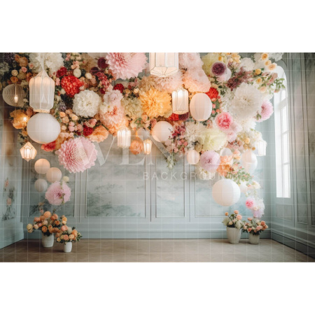 Fundo Fotográfico em Tecido Sala Florida / Backdrop 3565