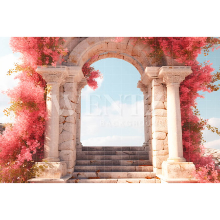 Fundo Fotográfico em Tecido Arco Florido Vertical / Backdrop 3625