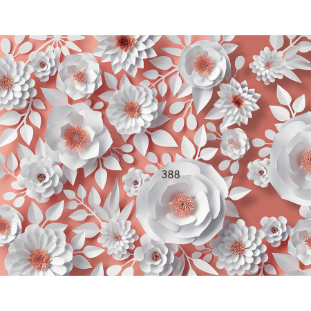 Fundo Fotográfico em Tecido Flores de Papel / Backdrop 388