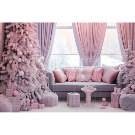 Fundo Fotográfico em Tecido Sala Rosa / Backdrop 3911