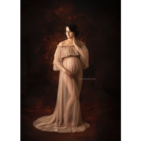 Fundo Fotográfico em Tecido Textura Fine Art Marrom / Backdrop 1871