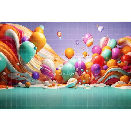 Fundo Fotográfico em Tecido Cenário Colorido / Backdrop 4096