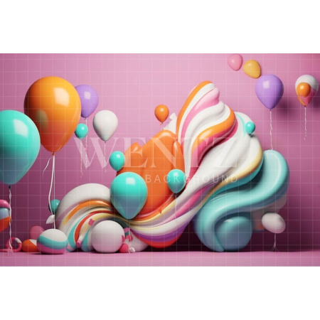 Fundo Fotográfico em Tecido Cenário Colorido / Backdrop 4097