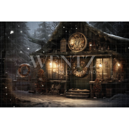 Fundo Fotográfico em Tecido Cabana de Natal / Backdrop 4280