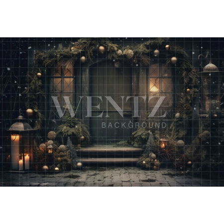 Fundo Fotográfico em Tecido Fachada Rústica / Backdrop 4289