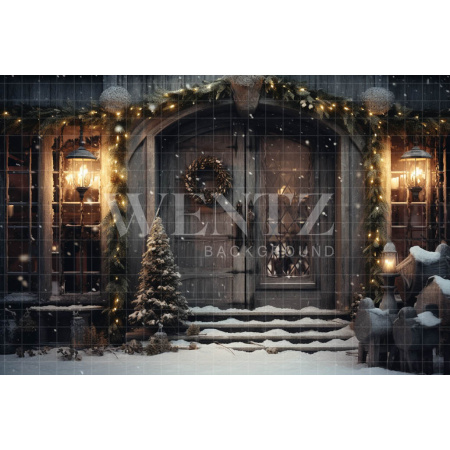 Fundo Fotográfico em Tecido Fachada Rústica / Backdrop 4291