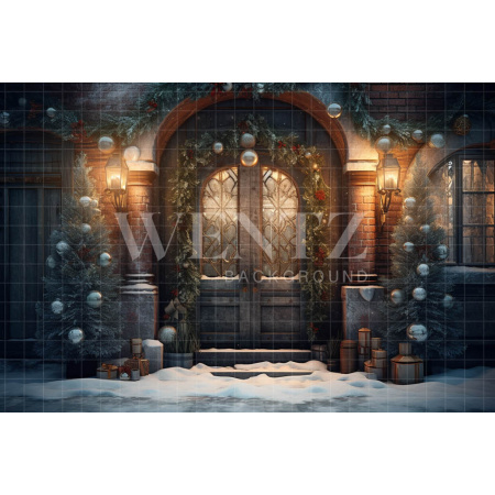 Fundo Fotográfico em Tecido Fachada Rústica / Backdrop 4292