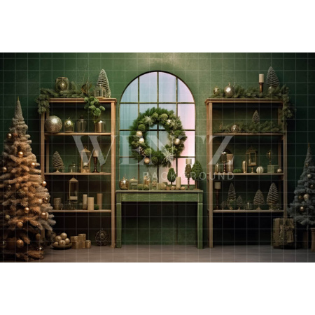 Fundo Fotográfico em Tecido Cenário de Natal / Backdrop 4322