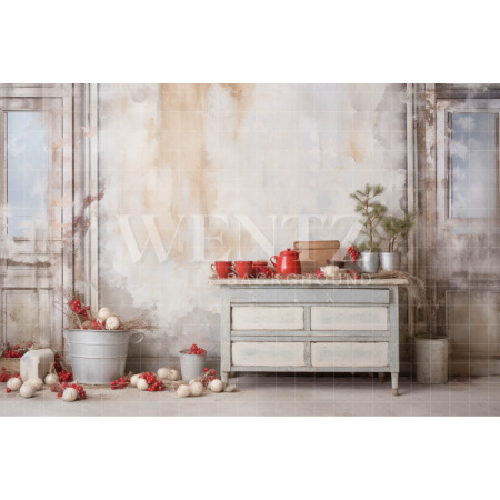 Fundo Fotográfico em Tecido Cenário de Natal / Backdrop 4554