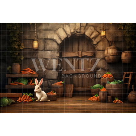 Fundo Fotográfico em Tecido Cenário de Páscoa / Backdrop 5204