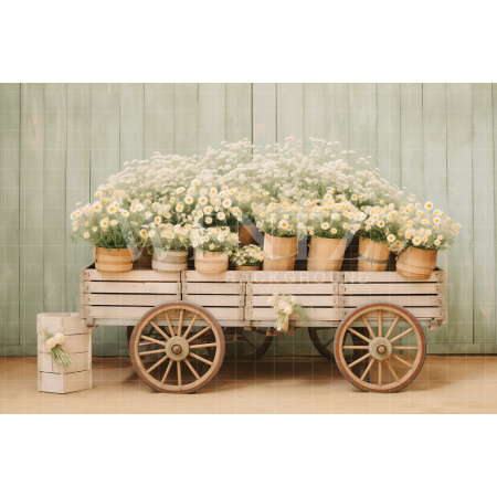 Fundo Fotográfico em Tecido Cenário de Páscoa / Backdrop 5223