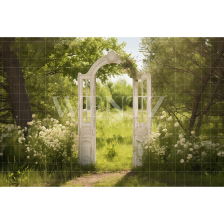 Fundo Fotográfico em Tecido Cenário de Páscoa com Flores / Backdrop 5290