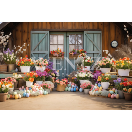 Fundo Fotográfico em Tecido Páscoa / Backdrop 5484