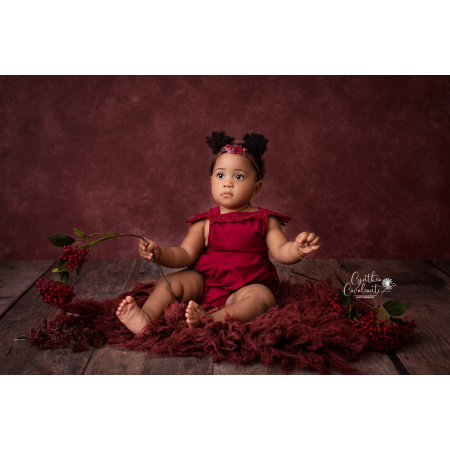 Fundo Fotográfico em Tecido Textura Vinho / Backdrop 1796