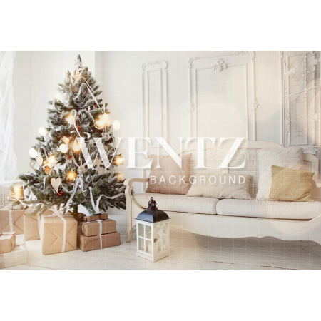 Fundo Fotográfico em Tecido Sala de Natal / Backdrop 747