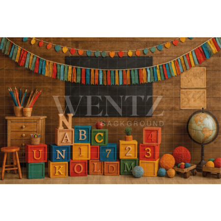 Fundo Fotográfico em Tecido ABC / Backdrop 7631
