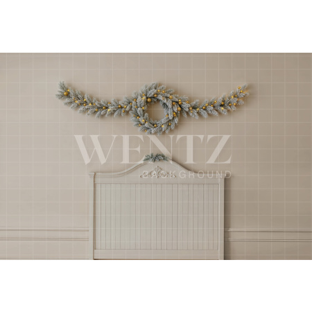 Fundo Fotográfico em Tecido Cabeceira Natal / Backdrop 7907