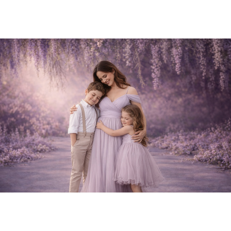 Fundo Fotográfico em Tecido Dia das Mães Floral / Backdrop 8118