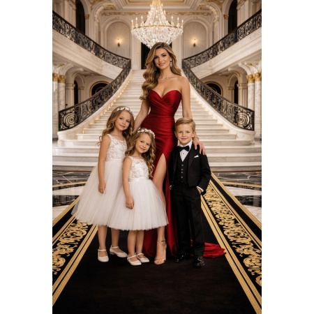 Fundo Fotográfico em Tecido Escadaria Dia das Mães / Backdrop 8249