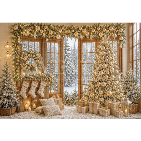 Fundo Fotográfico em Tecido Natal / Backdrop 8553