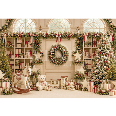 Fundo Fotográfico em Tecido Natal / Backdrop 8862