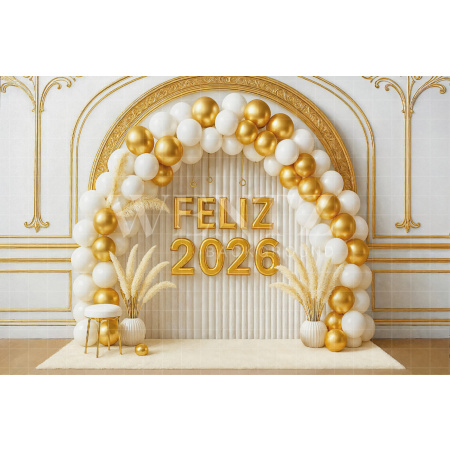 Fundo Fotográfico em Tecido Ano Novo / Backdrop 7809