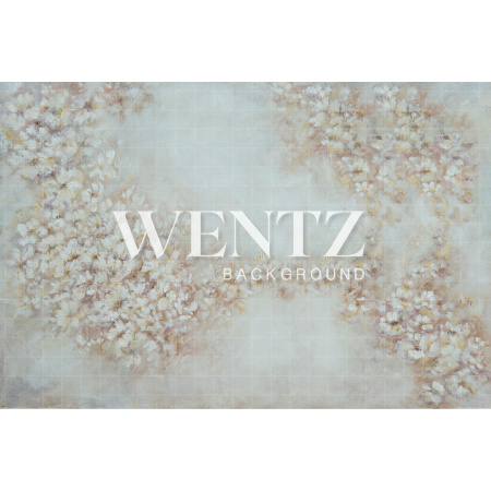 Fundo Fotográfico em Tecido Floral Pintado à Mão / Backdrop CW10