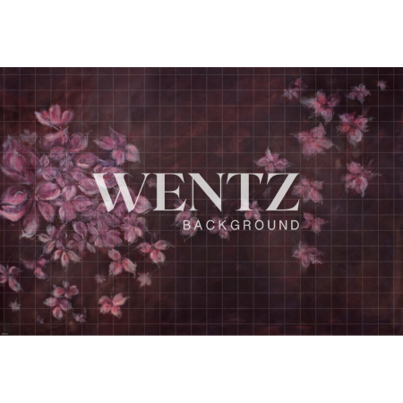 Fundo Fotográfico em Tecido Fine Art Floral Pintado à Mão / Backdrop CW15