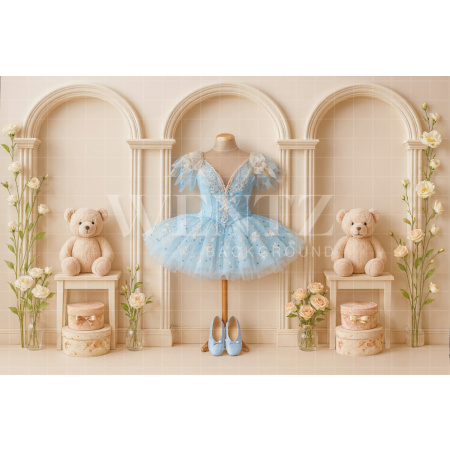 Fundo Fotográfico em Tecido Figurino de Balé Dia das Crianças / Backdrop  7732