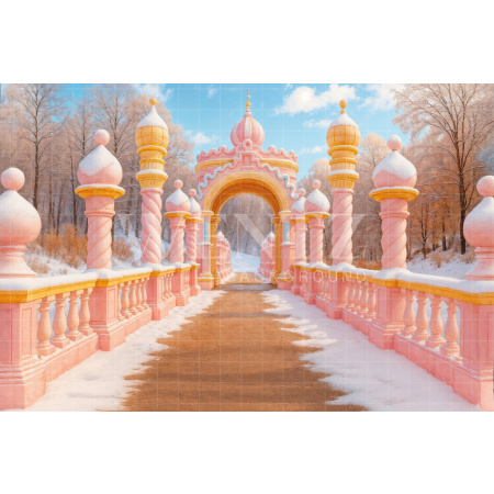 Fundo Fotográfico em Tecido Ponte Rosa Dia das Crianças / Backdrop 7743