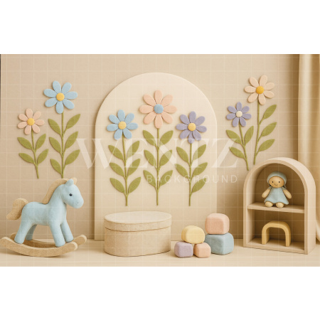 Fundo Fotográfico em Tecido Dia das Crianças / Backdrop 7754