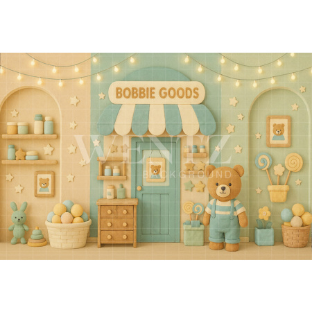 Fundo Fotográfico em Tecido Urso Dia das Crianças / Backdrop 7781