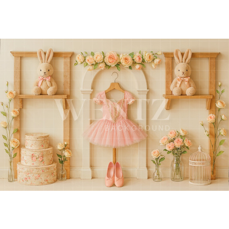 Fundo Fotográfico em Tecido Balé Dia das Crianças / Backdrop 7788