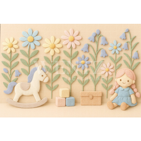 Fundo Fotográfico em Tecido Dia das Crianças / Backdrop 7763