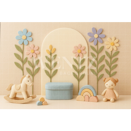 Fundo Fotográfico em Tecido Dia das Crianças / Backdrop 7766