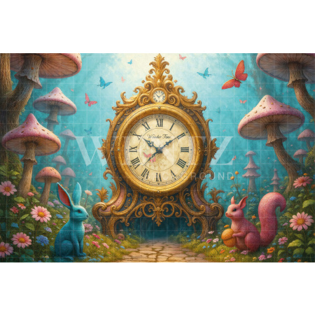 Fundo Fotográfico em Tecido Alice Dia das Crianças / Backdrop 7769