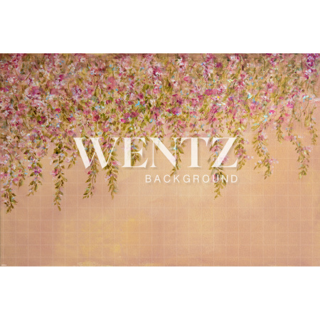 Fundo Fotográfico em Tecido Floral Pintado à Mão / Backdrop CW005