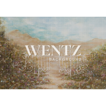 Fundo Fotográfico em Tecido Floral Pintado à Mão / Backdrop CW006