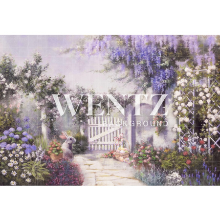 Fundo Fotográfico em Tecido Jardim Encantado de Páscoa / Backdrop CW105