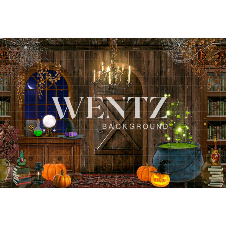 Fundo Fotográfico em Tecido Halloween Sala da Bruxa / Backdrop CW157