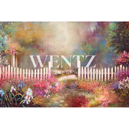 Fundo Fotográfico em Tecido Fine Art Cenário Bosque Florido / Backdrop CW43